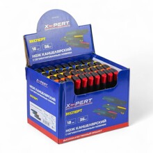 Нож канцелярский на подставке 36 штук