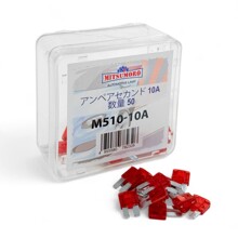 Предохранители флажковые узкий - длинные ножки 10а (в коробке 50 штук)