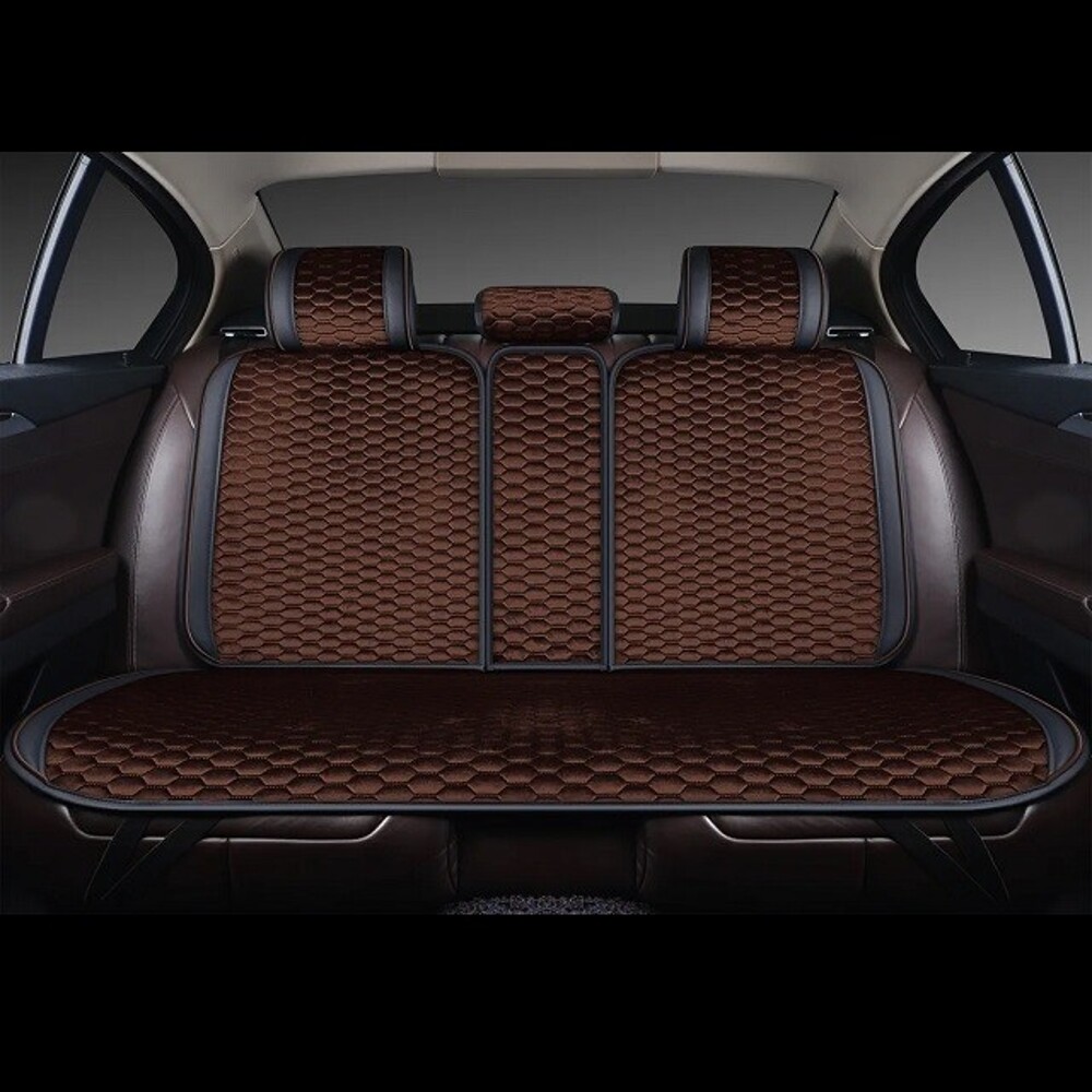 Комплект накидок на весь салон HORNET PLUS, цвет коричневый, строчка коричневая, кант черный Комплект накидок на весь салон HORNET PLUS, цвет коричневый, строчка коричневая, кант черный