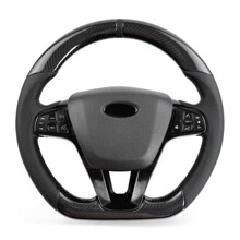 Руль 2107-2121 ваз-нива карбон черный с кнопками веста