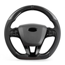 Руль 2170 карбон черный с кнопками веста