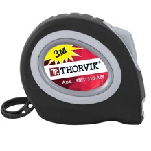 Рулетка 3 м с магнитным захватом и автостопом, в обрезиненном корпусе