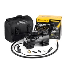 Компрессор 40 л/мин Turbo са-555 mercury с фонарем, 210 Вт, 3 метра длина кабеля