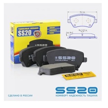 Тормозные колодки передние ваз 2180 vesta, largus, renault logan