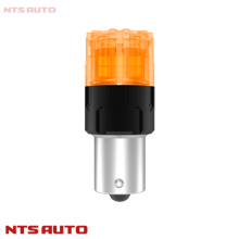 Светодиод S25 1156 (P21W) 2835-18 12-24V, цвет желтый (2 шт)