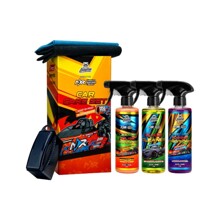 Набор для ухода за автомобилем NIGHT RACER TEAM 3 шт (Очиститель стёкол и зеркал 473 мл, очиститель-полироль пластика 473 мл, кондиционер для шин и резиновых поверхностей 472 мл)