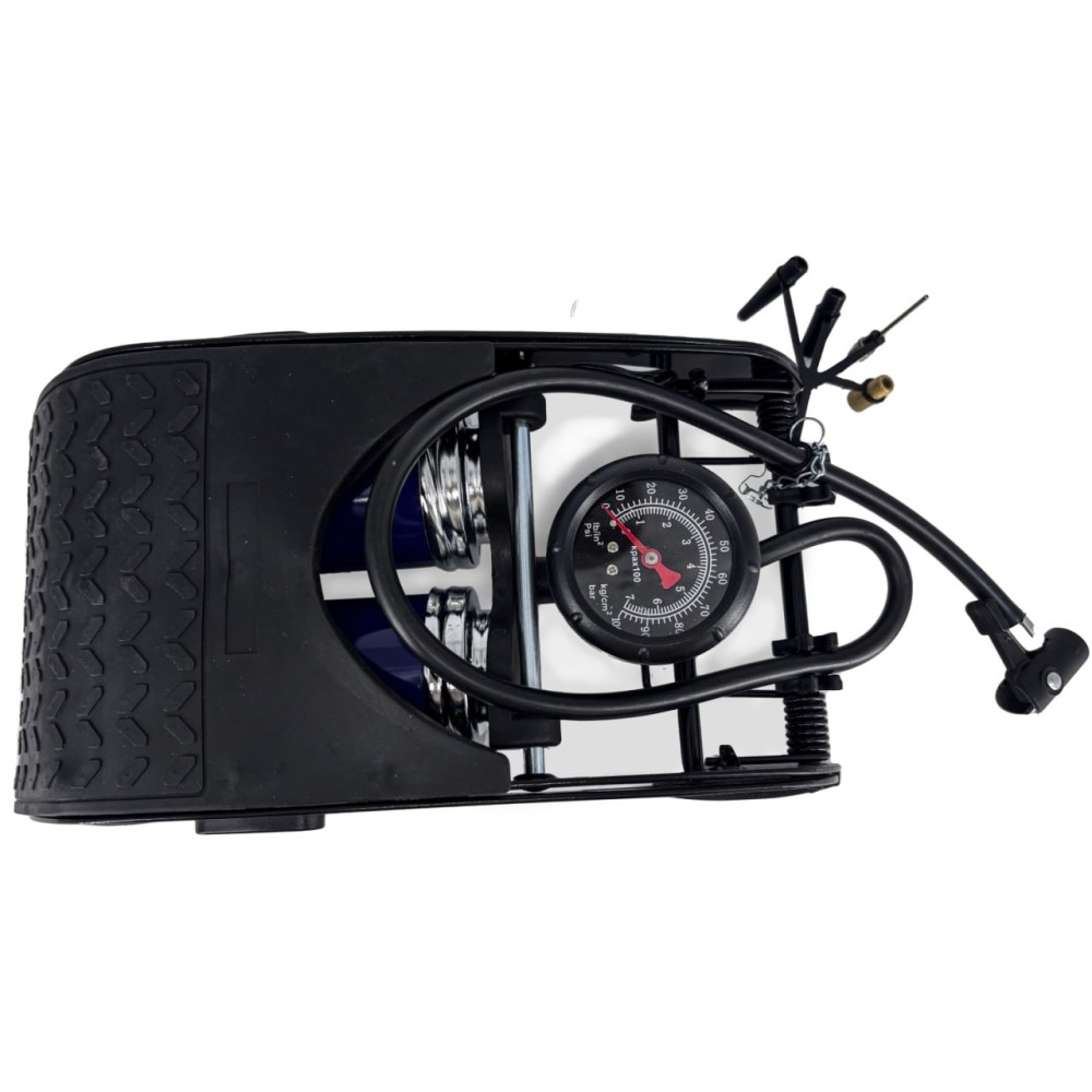 Насос ножной с манометром двухцилиндровый GY-F2C Насос ножной с манометром двухцилиндровый GY-F2C