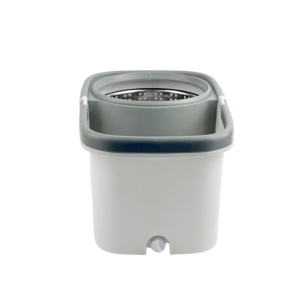 Ведро для мытья пола пластмассовое с металлическим отжимом + швабра + 2 насадки Ведро для мытья пола пластмассовое с металлическим отжимом + швабра + 2 насадки