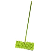 Швабра для пола двухсторонняя на липучке с 2-мя насадками микрофибра + лапша, телескопическая ручка 120 см