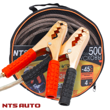 Провода пусковые 500 а - 4 м, 12-24 V с силиконовой изоляцией/10