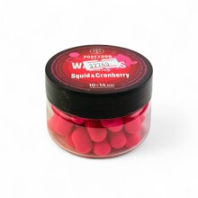 Бойлы насадочные WAFTERS, Sguid&Cranberry (Кальмар с клюквой), 10x14мм 400 гр