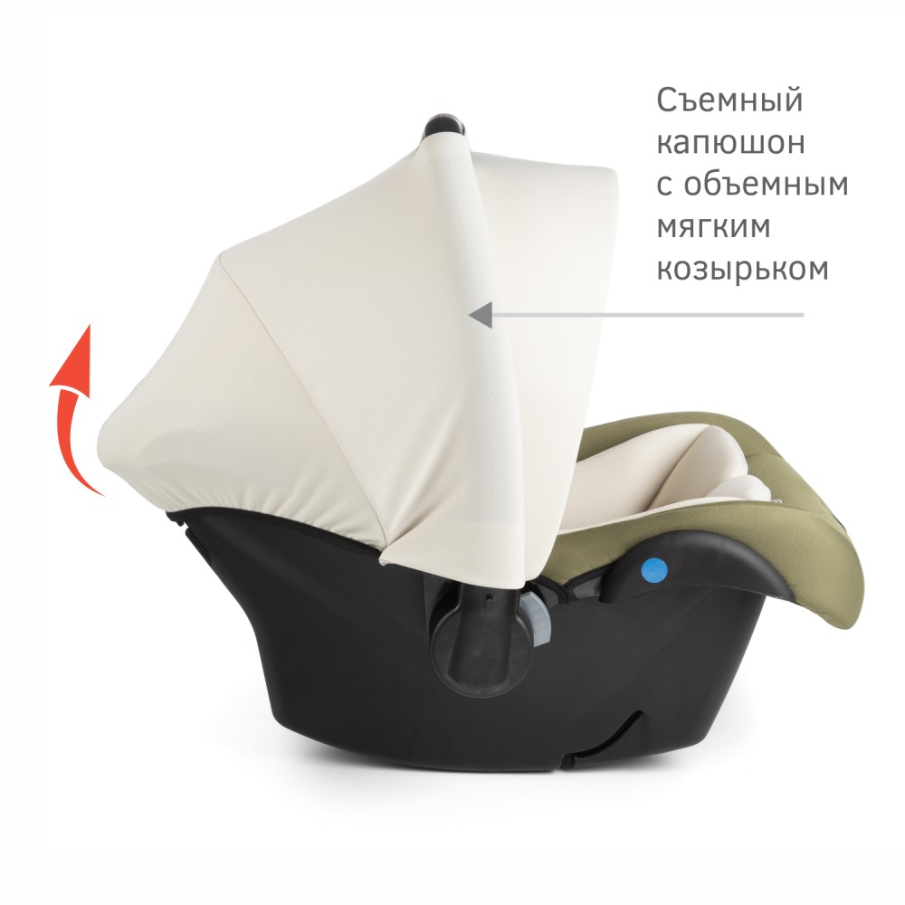 Автокресло люлька kres3718 (0-13 кг) серия дафни, цвет оливковый Автокресло люлька kres3718 (0-13 кг) серия дафни, цвет оливковый