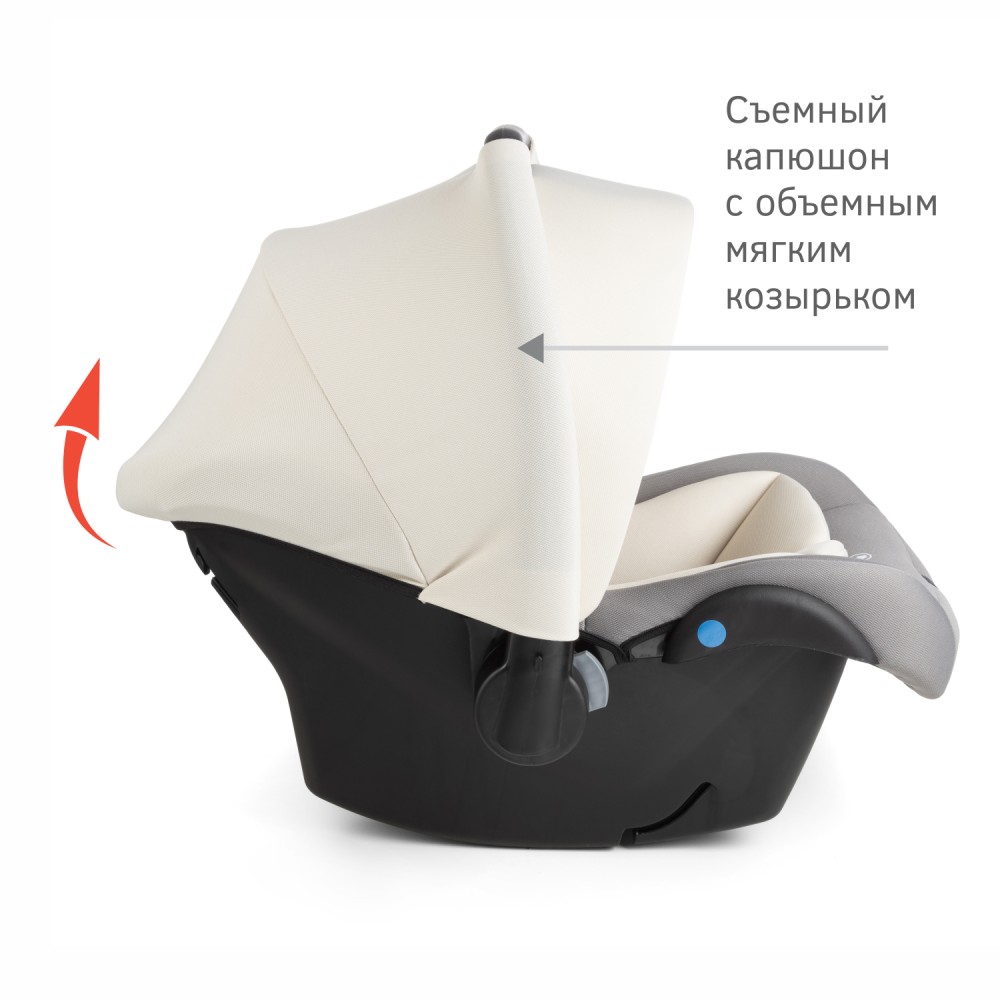 Автокресло люлька kres3721 (0-13 кг) серия дафни, цвет серый Автокресло люлька kres3721 (0-13 кг) серия дафни, цвет серый