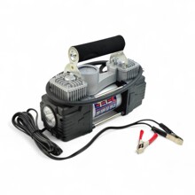 Компрессор 90 л/мин AC - 803 двухпоршневой, с фонарем 300Вт 12в в коробке