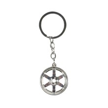 Брелок Диск колесный TE37 металл, цвет серебристый/ хром