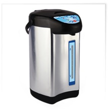 Термопот 5 литров, нержавейка+черный+золото