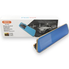 V-27 Видеорегистратор зеркало fq-g41, цвет рамки золотой + камера заднего вида