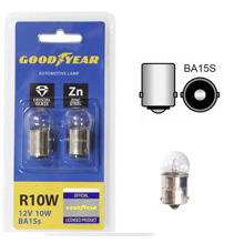 Лампа 12V R10W BA15S (2шт блистер)