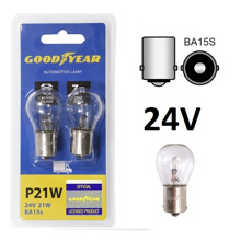 Лампа 24V P21W BA15S (2 шт блистер)