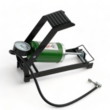 Насос ножной с манометром одинарный с большим наконечником 80/130 мм16