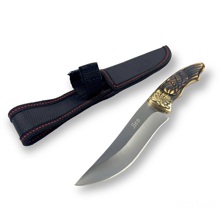 Нож охотничий, деревянная рукоятка