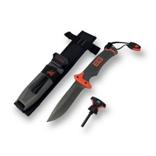 Нож туристический, ножны пластиковые, цвет черный