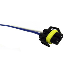 Патрон для лампы н1,н3 пластиковый с медным проводом 130ммх1,0мм