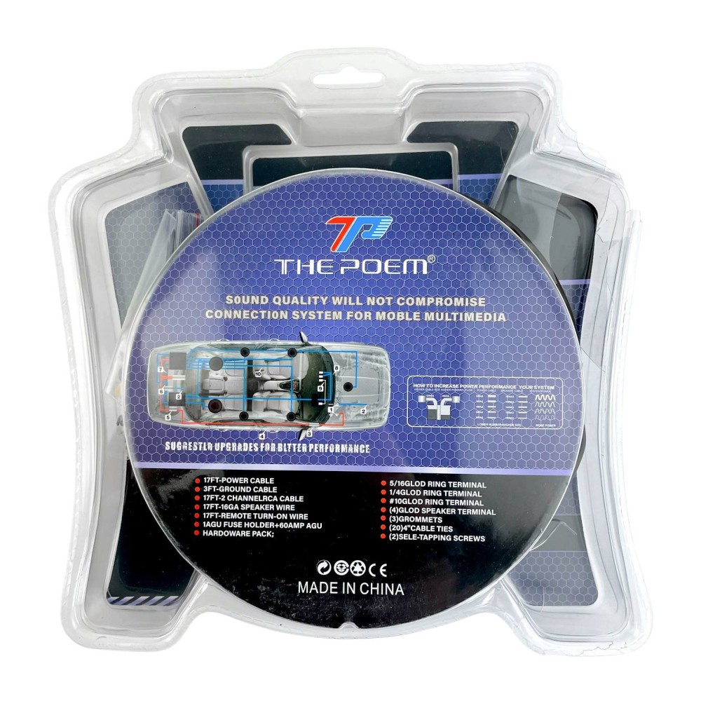 Провода для подключения автоакустики TP-8AWG 4channel Провода для подключения автоакустики TP-8AWG 4channel