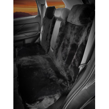 Накидка на заднее сиденье австралия из натуральной высококачественной овчины без подклады, цвет черный