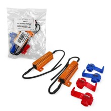 Блок обманка (резистор нагрузочный) для LED лампы 50W/6 Om 12V черный провод (2шт)