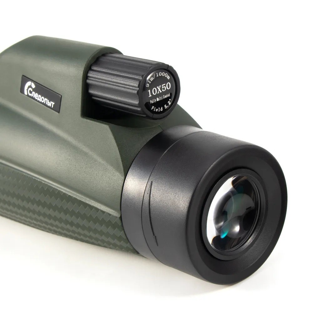 Монокуляр 10*50, олива, 200*80*66 мм, 500 гр., в чехле Монокуляр 10*50, олива, 200*80*66 мм, 500 гр., в чехле