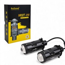 Светодиодные лампы H 4 M02T линза 6500k 5500lm 55w 12v (комплект 2шт