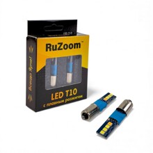 Светодиод T4 (BA9S) плавный розжиг (Оранжевый/белый) 12V 2шт