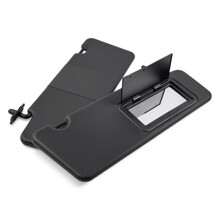 Набор козырьков солнцезащитных 2170-8204010/11-11, материал пластик, цвет черный, 1 зеркало (2шт)