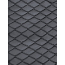 Кожа пвх level ромб 1 метр на поролоне 5 мм, рисунок бабочка, цвет черный, нитка черная, толщина 0,6 мм, ширина 140см