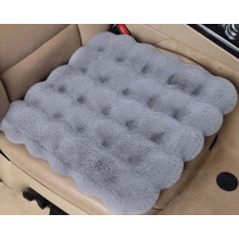 Накидка на переднее сиденье искусственный мех REX LUX PAD 45*45, цвет серый (1 шт.)