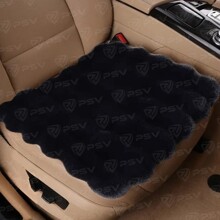 Накидка на переднее сиденье искусственный мех REX LUX PAD 45*45, цвет черный (1 шт.)