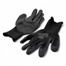 Перчатки полиуретан, цвет серый