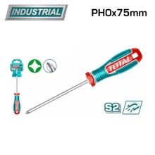 Отвертка крестовая рh0х75мм, материал S2