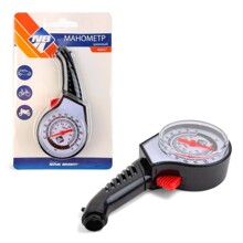 Манометр, механический, до 5 атм черный, в блистере