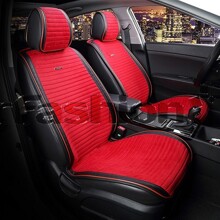 Накидки на передние сиденья MONACO цвет черный/красный/красный/красный