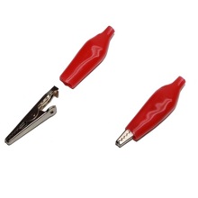 Зажимы Крокодил 50мм красный