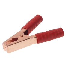 Зажимы Крокодил140мм красный /1