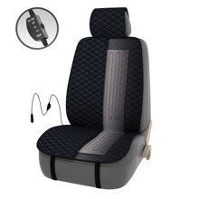 Накидка на переднее сиденье с подогревом FERVOR 2-х режимный, цвет тёмный-серый (1 шт.)