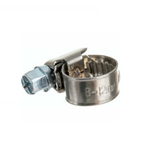 Хомут 08-12мм червячный SS201, 9мм (упаковка 100шт)