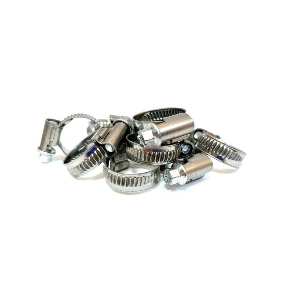 Хомут 08-12мм червячный SS201, 9мм (упаковка 100шт) Хомут 08-12мм червячный SS201, 9мм (упаковка 100шт)