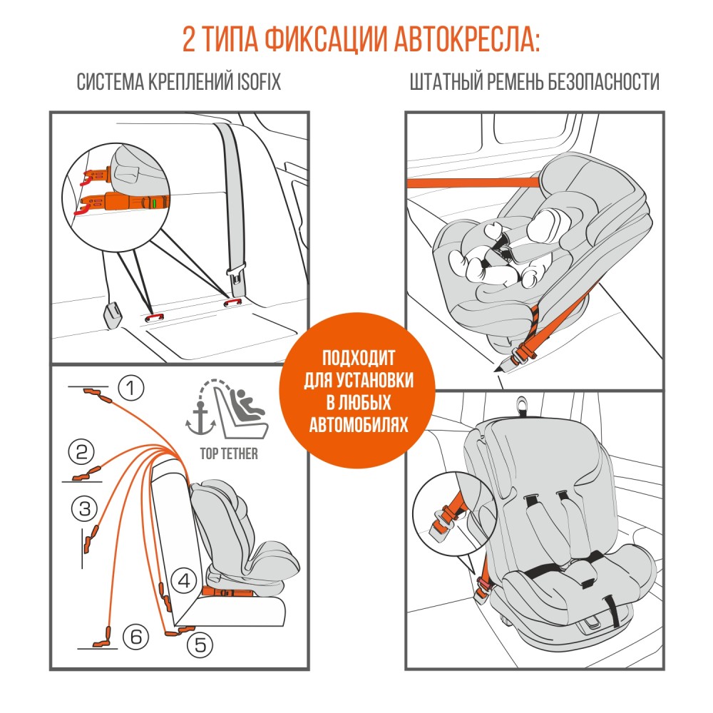 Автолюлька Златек 0+ черная