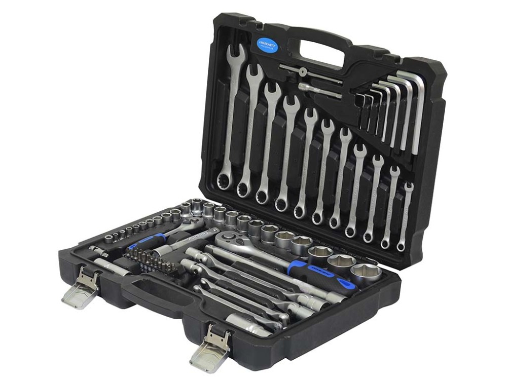 Набор инструмента из 77 предметов, 1/2 и 1/4 6гр. / 1/3 Набор инструмента из 77 предметов, 1/2 и 1/4 6гр. / 1/3