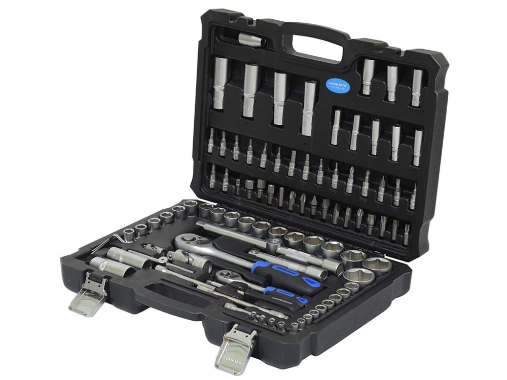 Набор инструмента из 94 предметов, 1/2 и 1/4 6гр. / 1/3 Набор инструмента из 94 предметов, 1/2 и 1/4 6гр. / 1/3