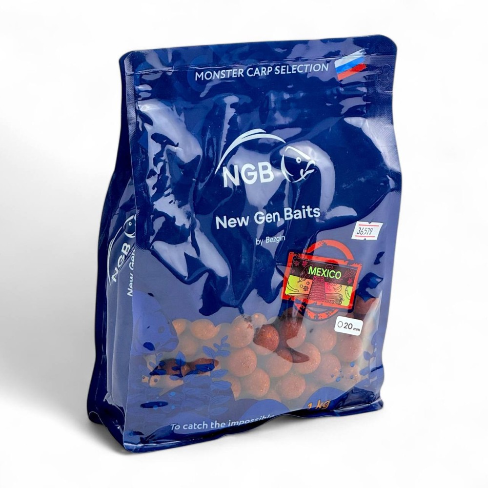 Бойлы вареные NGB Mexico (Мексика) 20 мм, 1кг Бойлы вареные NGB Mexico (Мексика) 20 мм, 1кг